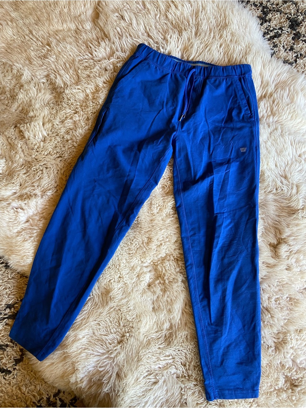 Mack Weldon Royal Blue Drawstring Joggers